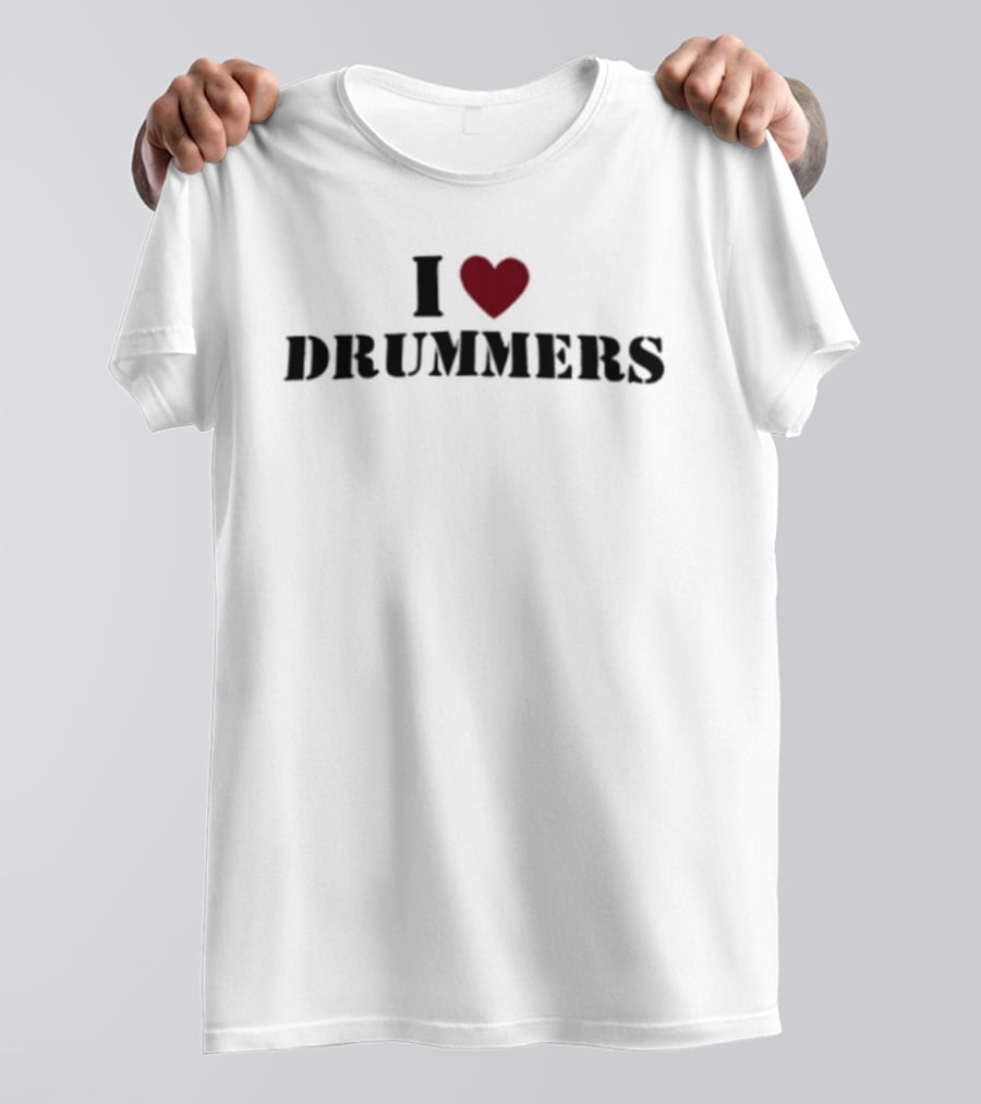 I Heart Drummers Passion Music T-Shirt