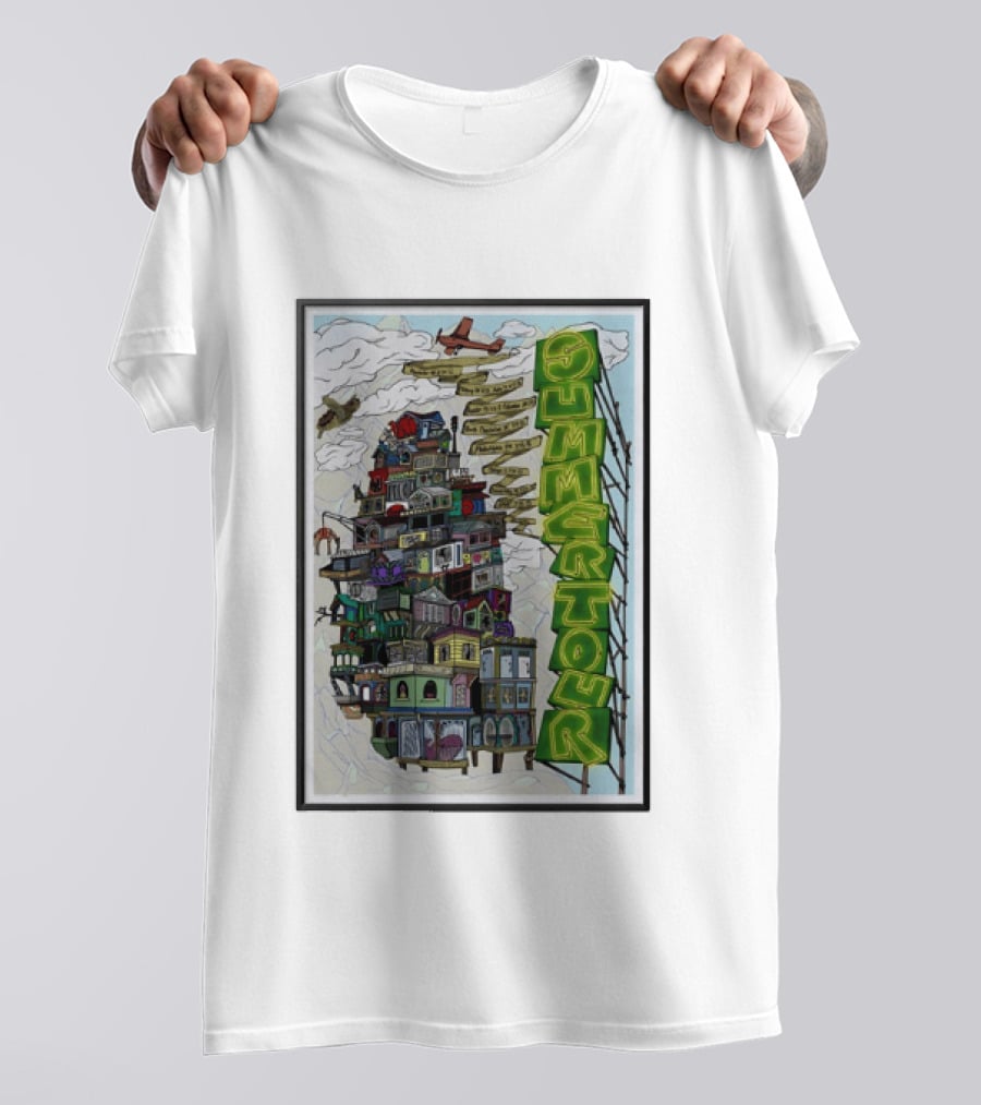 Phish Summer Tour 2025 With Signposts And Plane T-Shirt