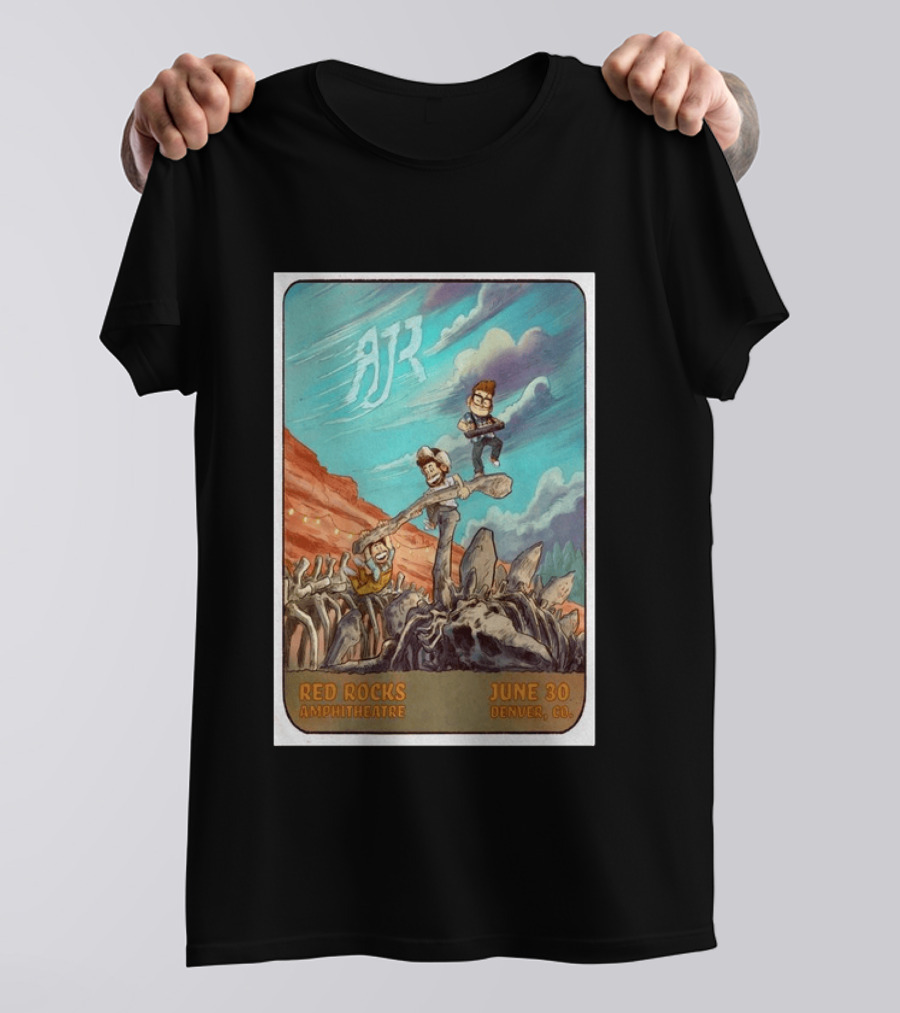 AJR Red Rocks Amphitheatre Denver June 30 2026 Morrison CO T-Shirt