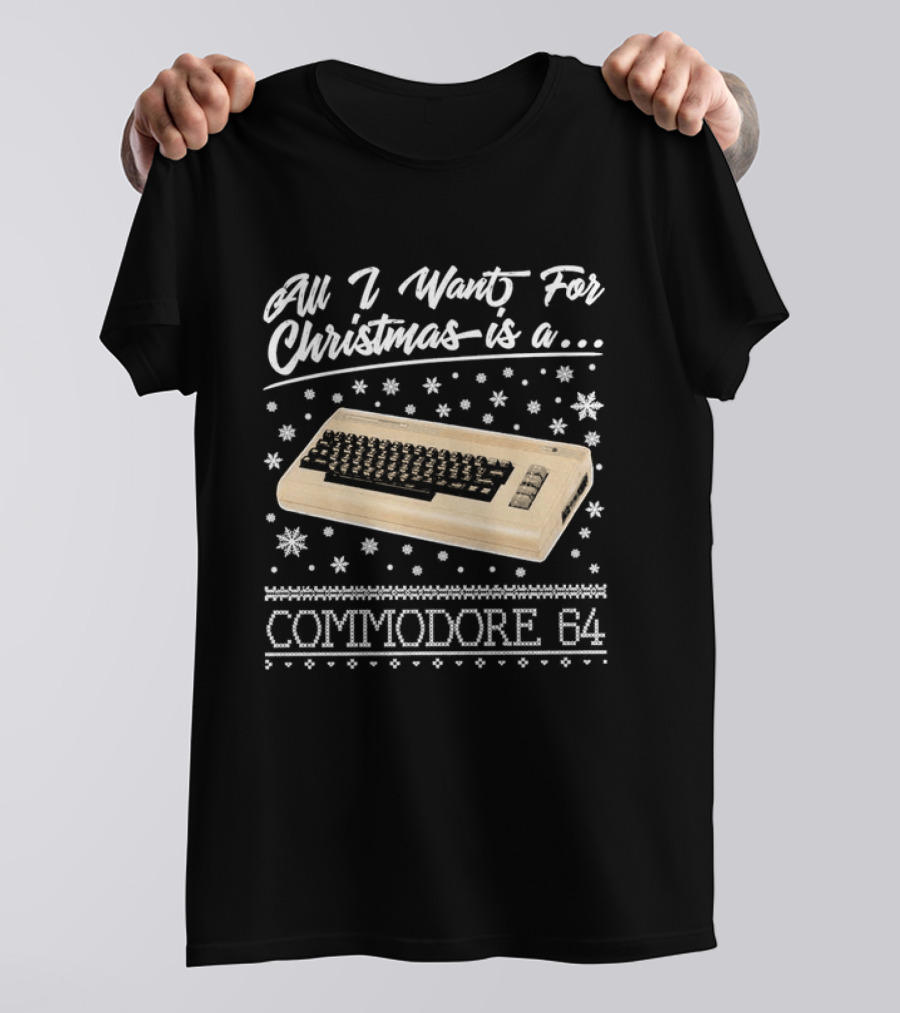 All I Want For Christmas Is A Commodore 64 Nostalgia T-Shirt