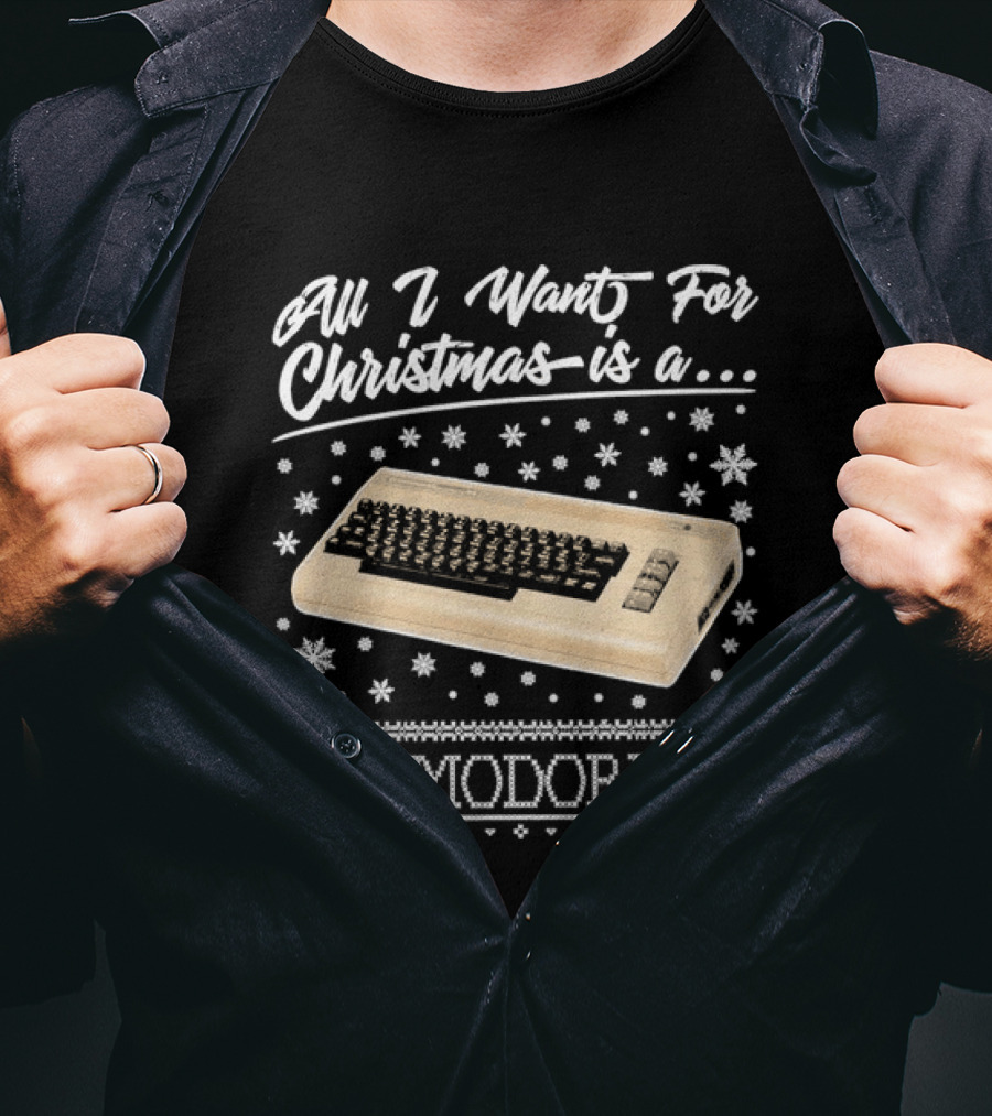All I Want For Christmas Is A Commodore 64 Nostalgia T-Shirt