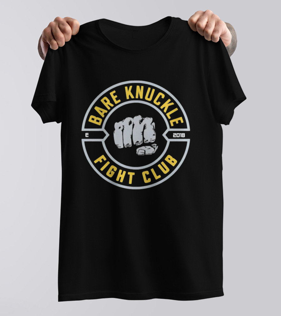 Bare Knuckle Fight Club Established 2018 Fist T-Shirt