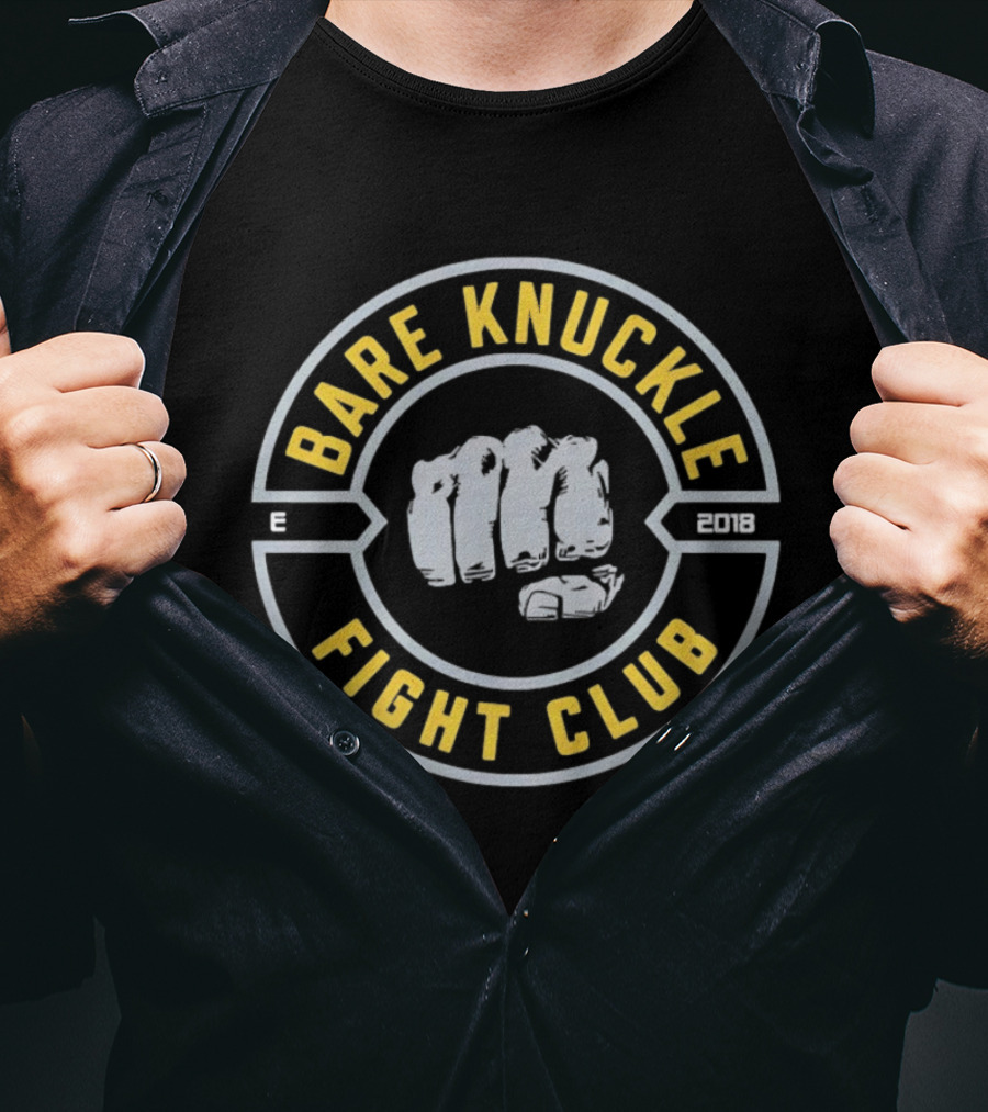 Bare Knuckle Fight Club Established 2018 Fist T-Shirt