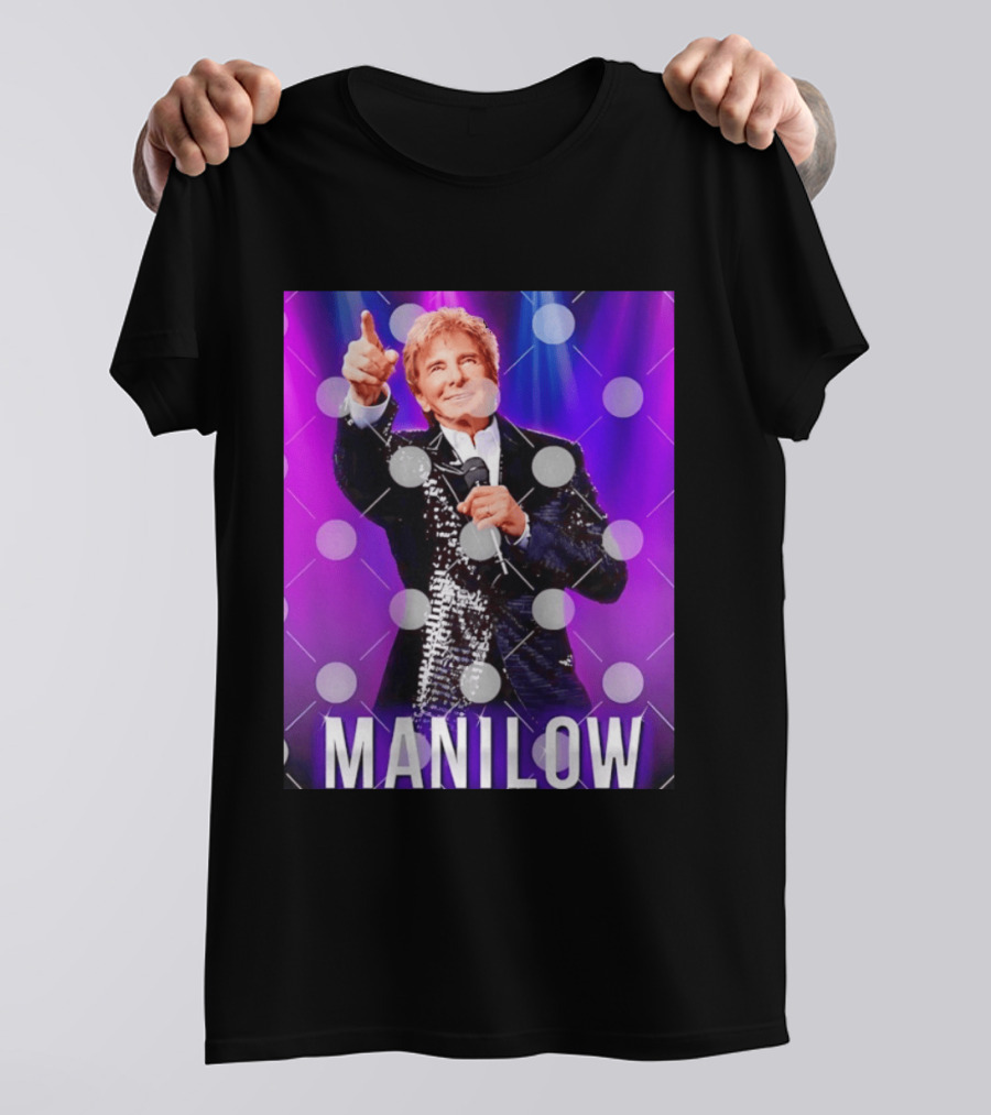 Barry Manilow Starry Stage Performance Concert T-Shirt