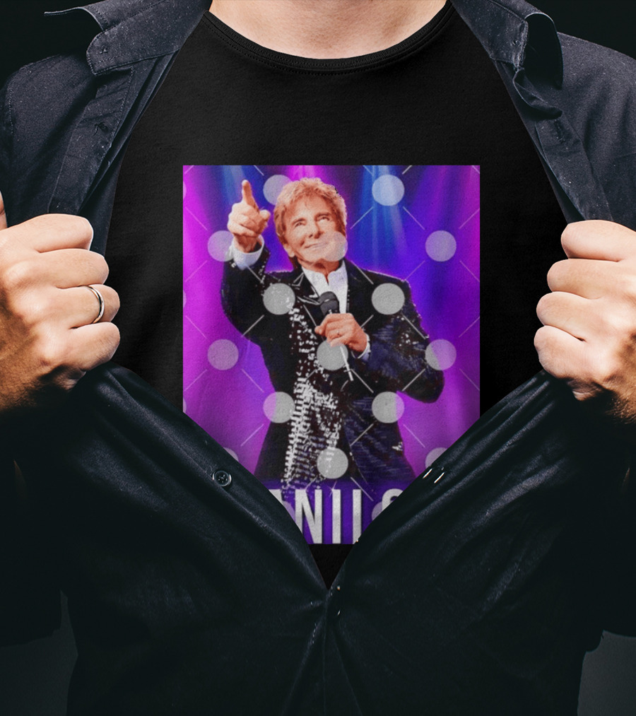 Barry Manilow Starry Stage Performance Concert T-Shirt