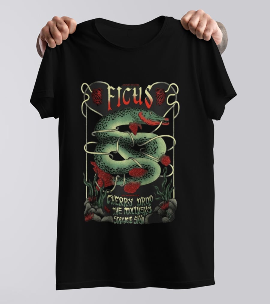 Ficus Cherry Drop The Mollusk's Strange Skin Aug 15 2026 Grand Rapids MI T-Shirt