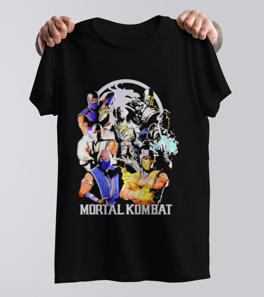Mortal Kombat Sub Zero Ninja Characters Group T-Shirt