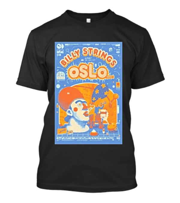 Billy Strings Live Oslo Norway 06.10 Tour Event T-Shirt
