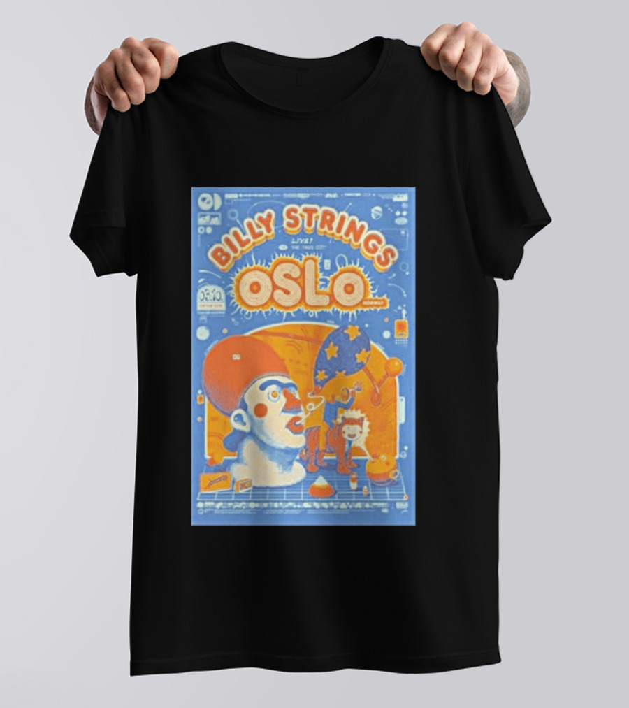 Billy Strings Live Oslo Norway 06.10 Tour Event T-Shirt
