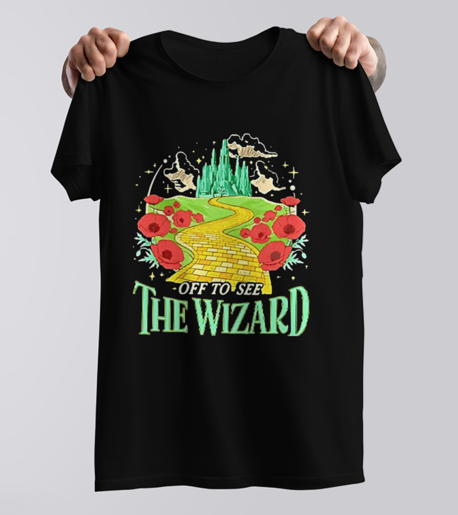 Off To See The Wizard Yellow Brick Road Fantasy Longsleeve T-Shirt