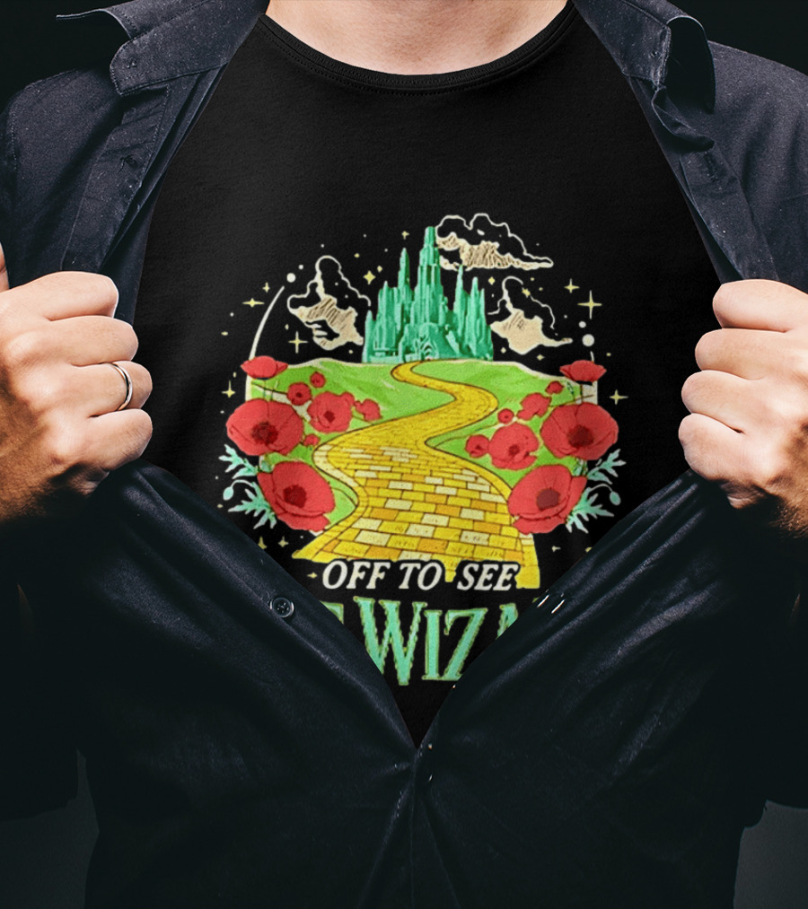 Off To See The Wizard Yellow Brick Road Fantasy Longsleeve T-Shirt