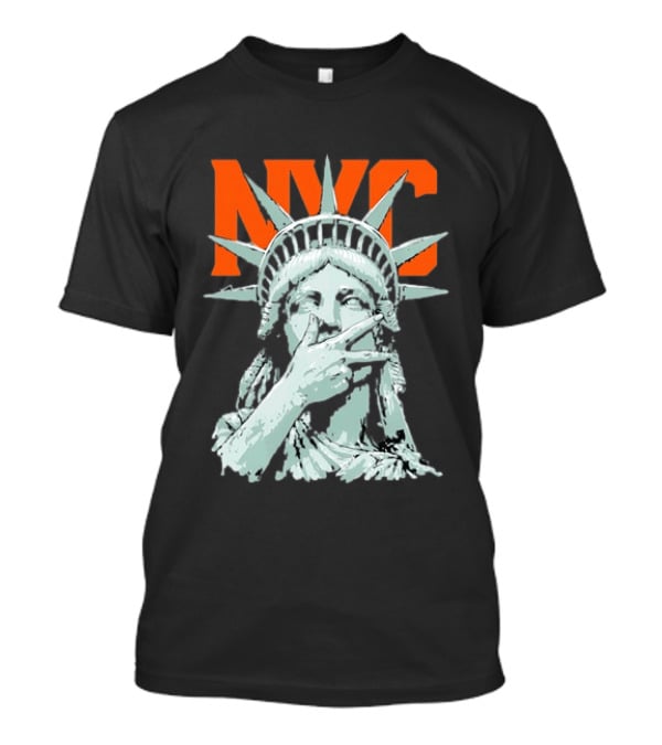 NYC Statue Of Liberty Peace Gesture Iconic Liberty T-Shirt