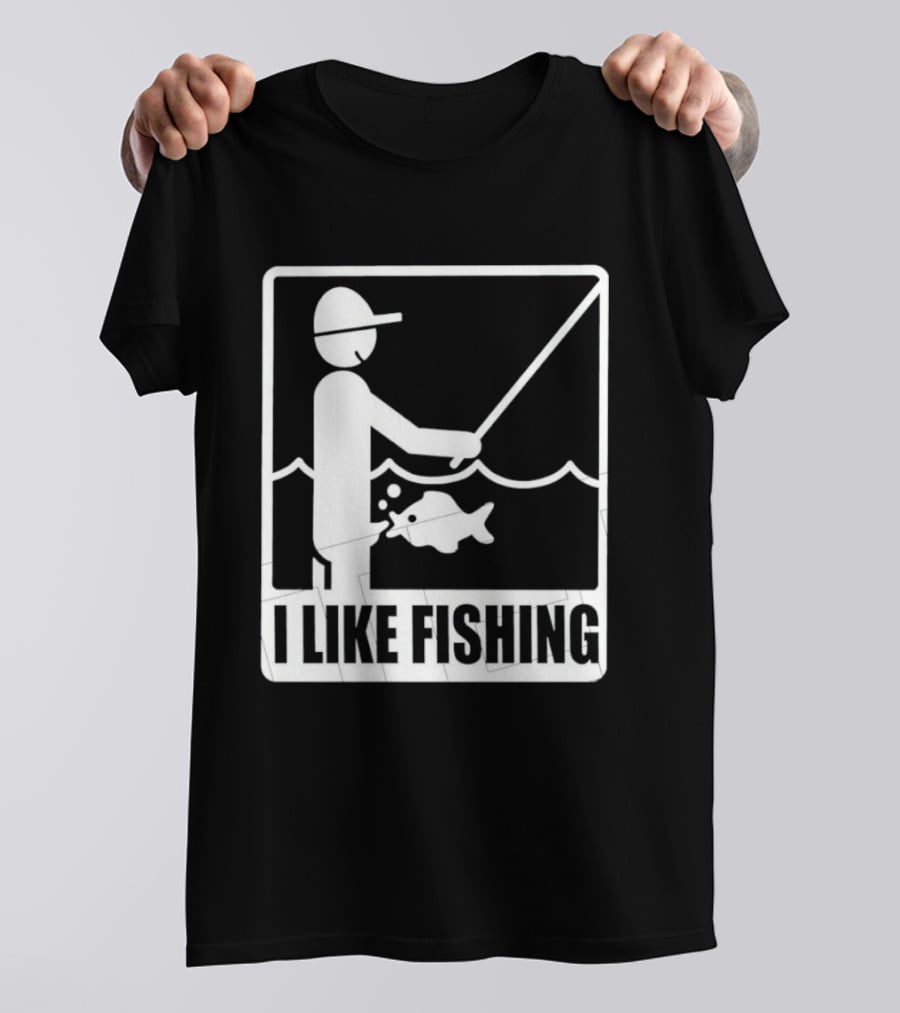 I Like Fishing Fisherman Angler Catching Fish T-Shirt