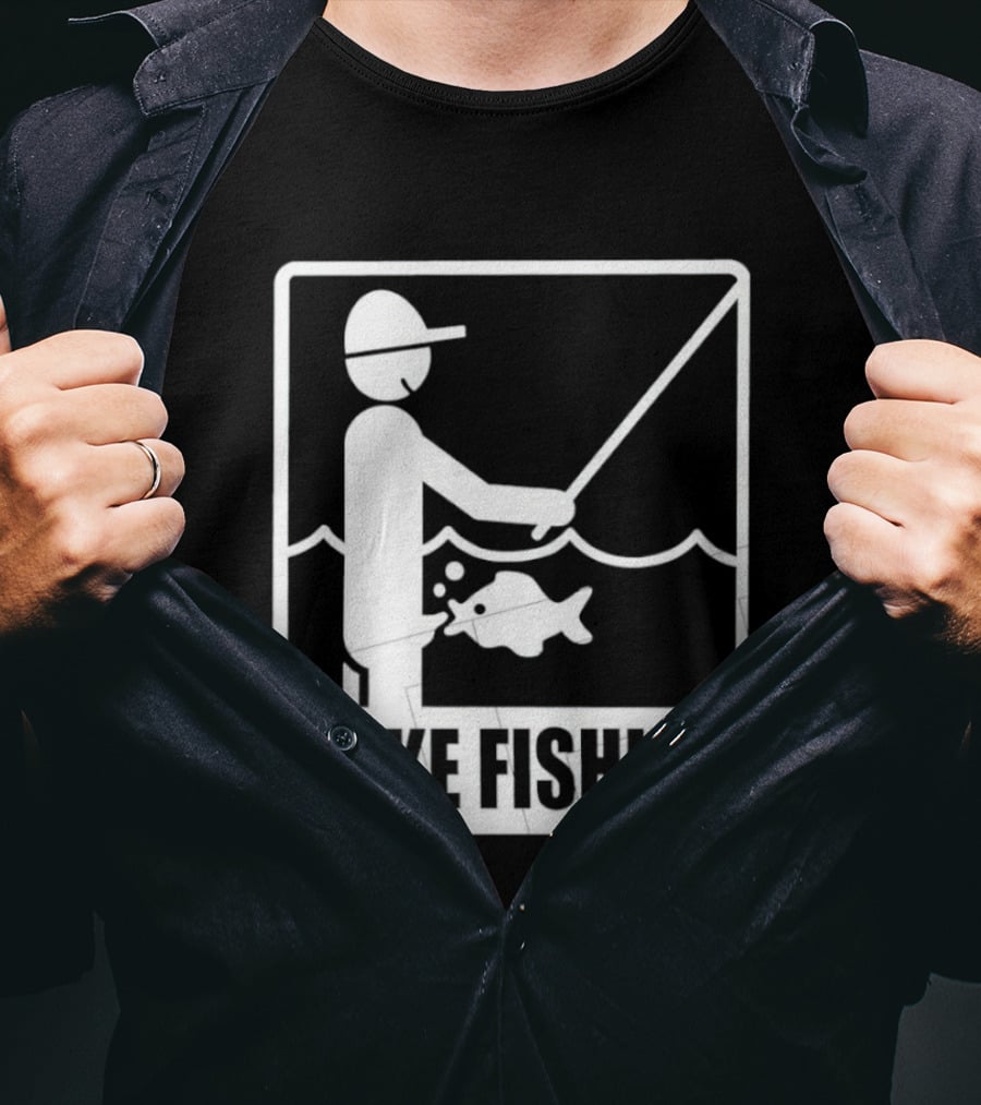 I Like Fishing Fisherman Angler Catching Fish T-Shirt