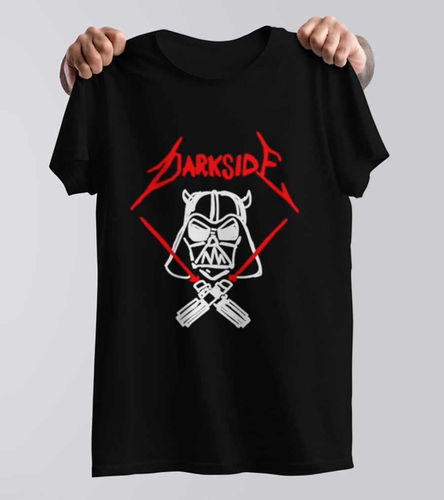 Darth Vader Join The Dark Side Metal Crossover Darkside Zwrocle Lightsabers T-Shirt