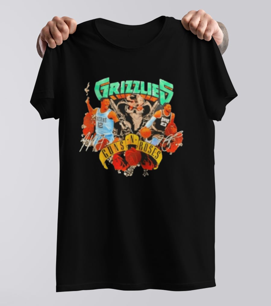 Guns N' Roses Grizzlies Ja Morant Memphis Basketball T-Shirt