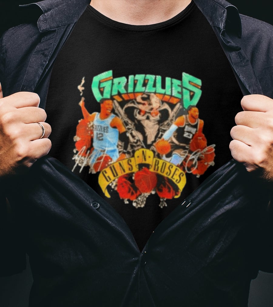 Guns N' Roses Grizzlies Ja Morant Memphis Basketball T-Shirt