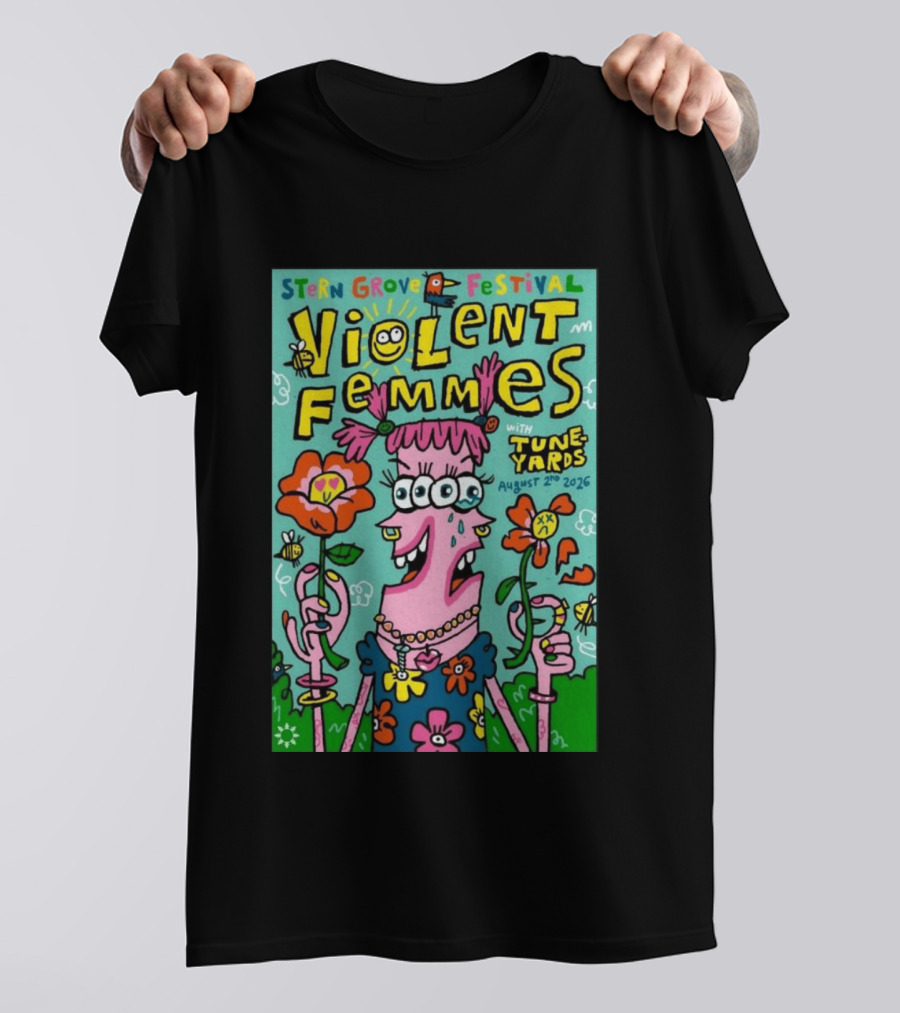 Stern Grove Festival Violent Femmes Tune Yards August 2 2026 San Francisco T-Shirt