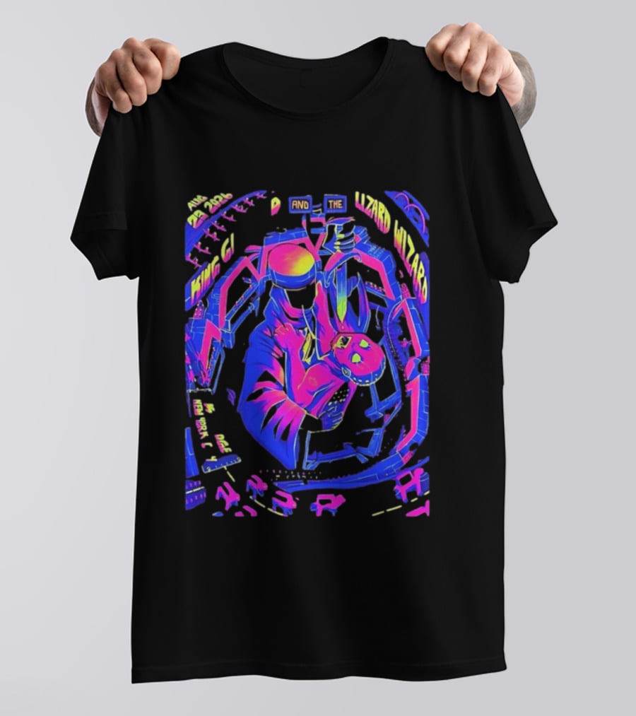 King Gizzard And The Lizard Wizard Aug 23 2024 New York City KS Bridge Concert T-Shirt