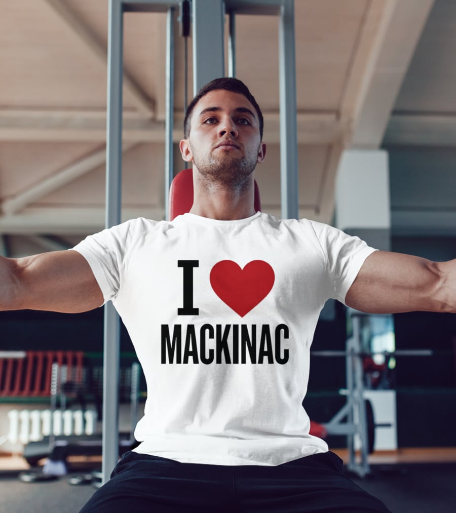 I Love Mackinac Michigan Travel Vacation T-Shirt