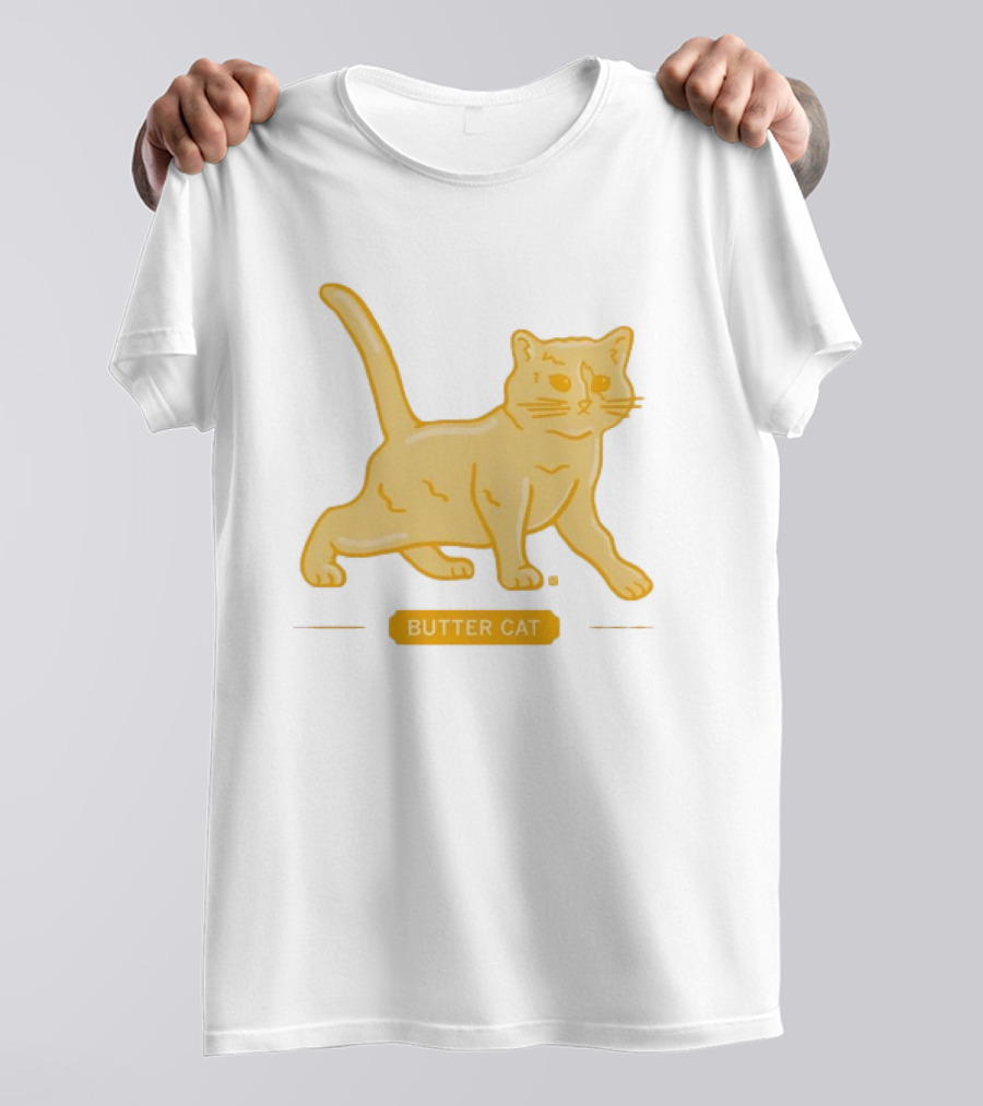 Butter Cat Animal Kitten Playful T-Shirt