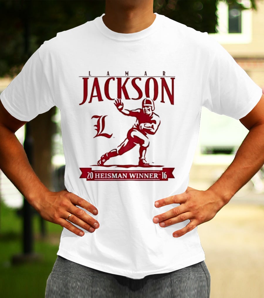 Lamar Jackson Louisville Football Heisman Winner 2016 T-Shirt