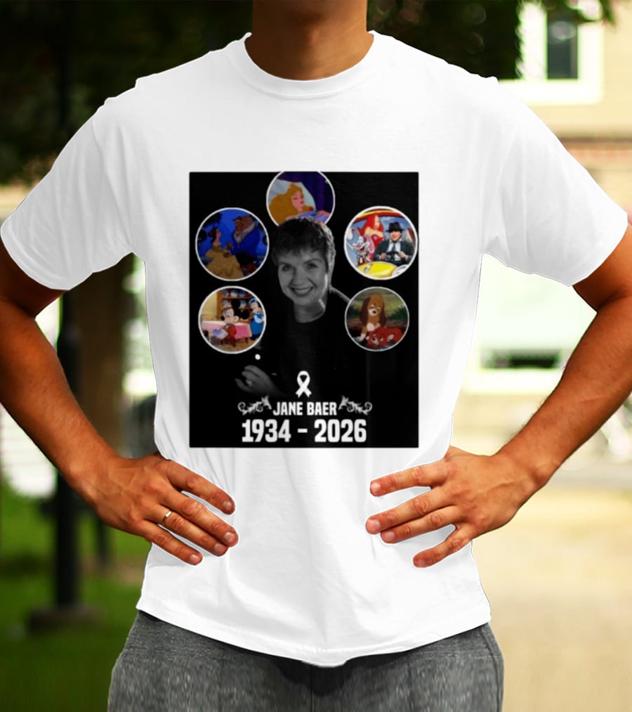 Jane Baer 1934 2026 Beauty And The Beast Sleeping Beauty Dumbo Mary Poppins Fox And The Hound Mickey Mouse T-Shirt