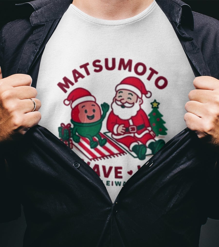 Matsumoto Shave Ice Christmas Haleiwa HI Santa Holiday 2025 T-Shirt