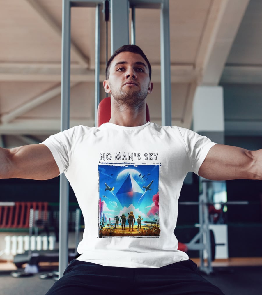 No Man's Sky Adventure With Spacecrafts And Explorers T-Shirt