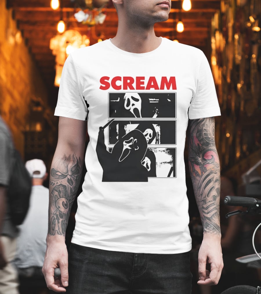 Scream Ghostface Slasher Horror Movie 90s T-Shirt