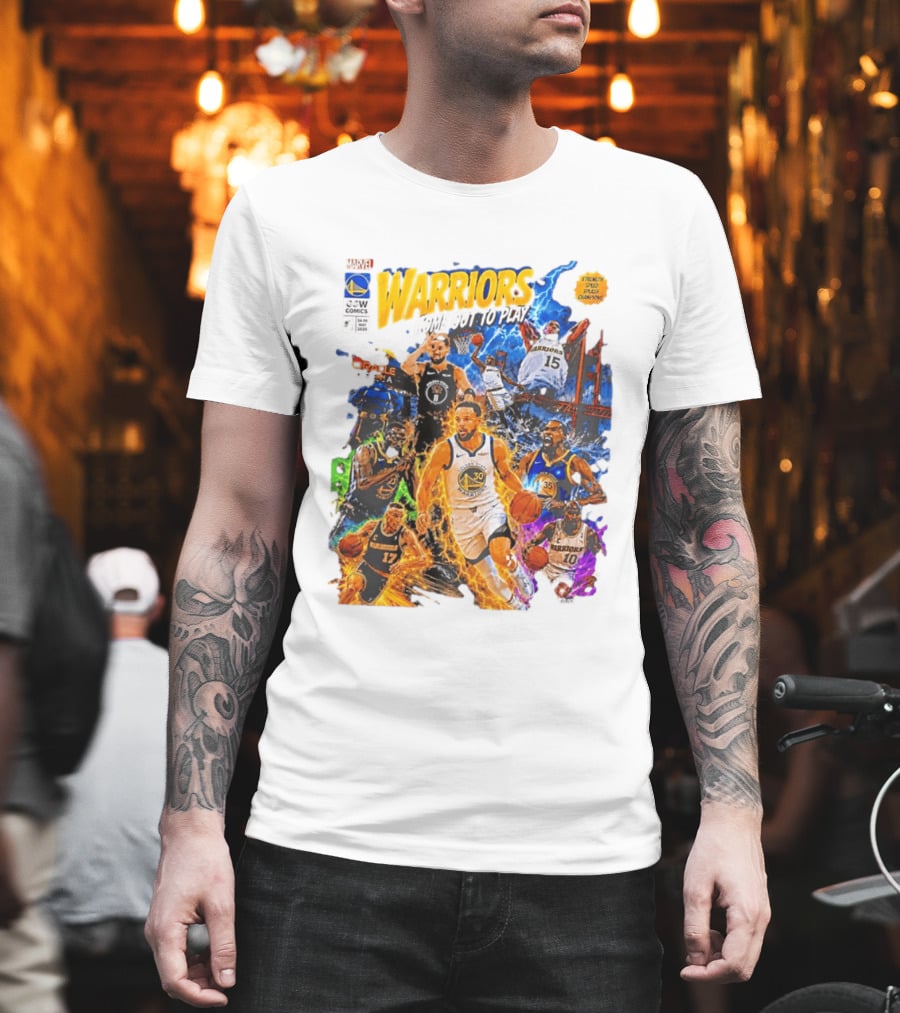 Golden State Warriors Come Out To Play Comic Book Marvel Oracle Arena T-Shirt