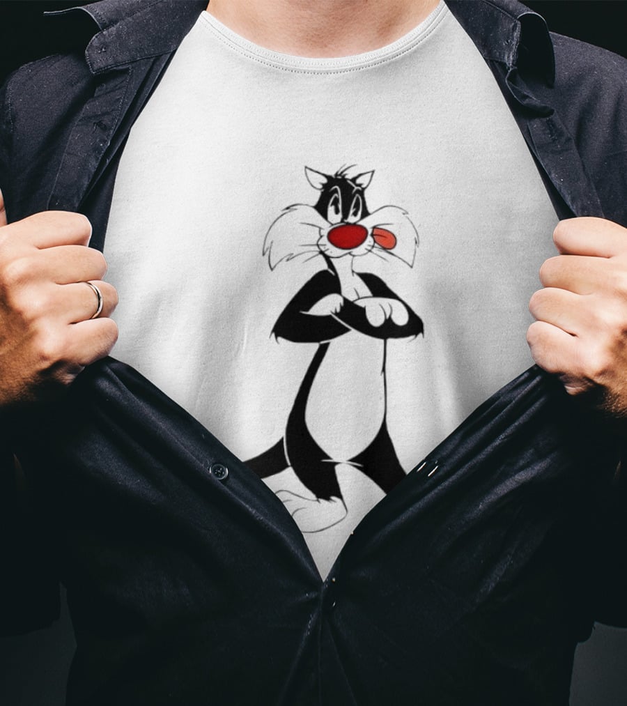 Sylvester The Cat Looney Tunes Warner Bros T-Shirt