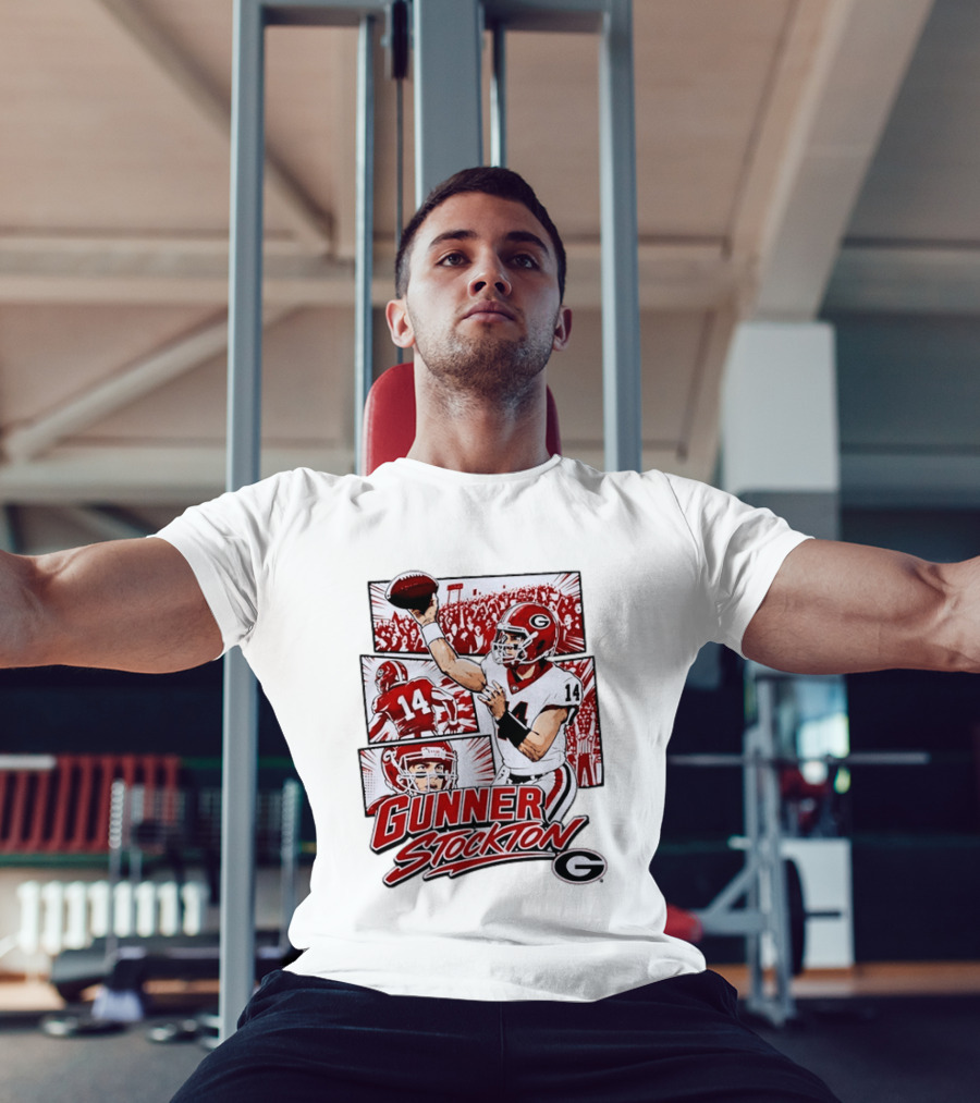 Gunner Stockton Georgia Bulldogs Football Player 14 T-Shirt