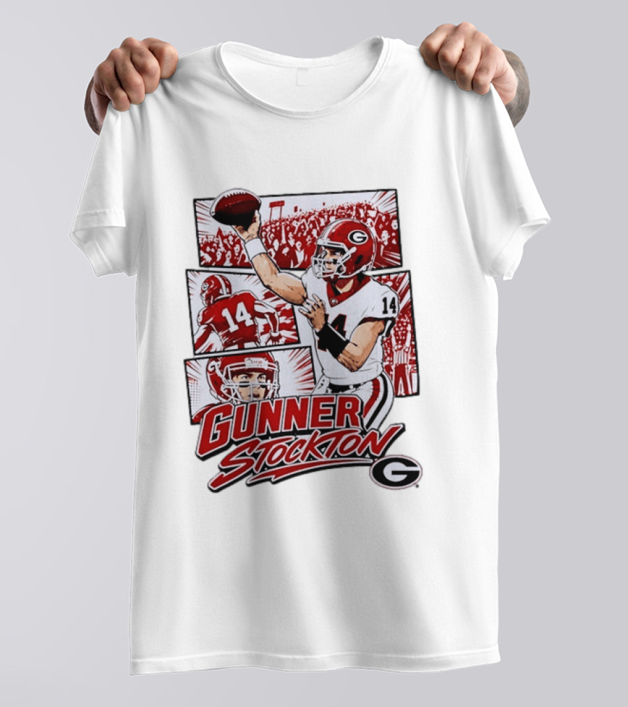 Gunner Stockton Georgia Bulldogs Football Player 14 T-Shirt