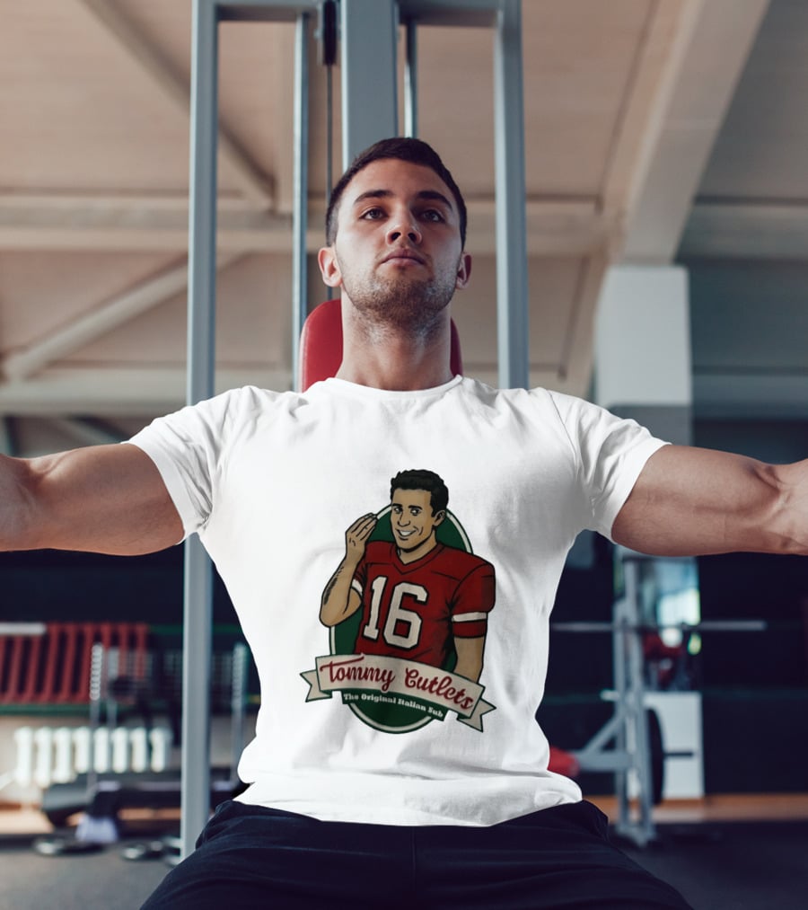 Tommy DeVito 16 Football Jersey Tommy Cutlets The Original Italian Sub T-Shirt