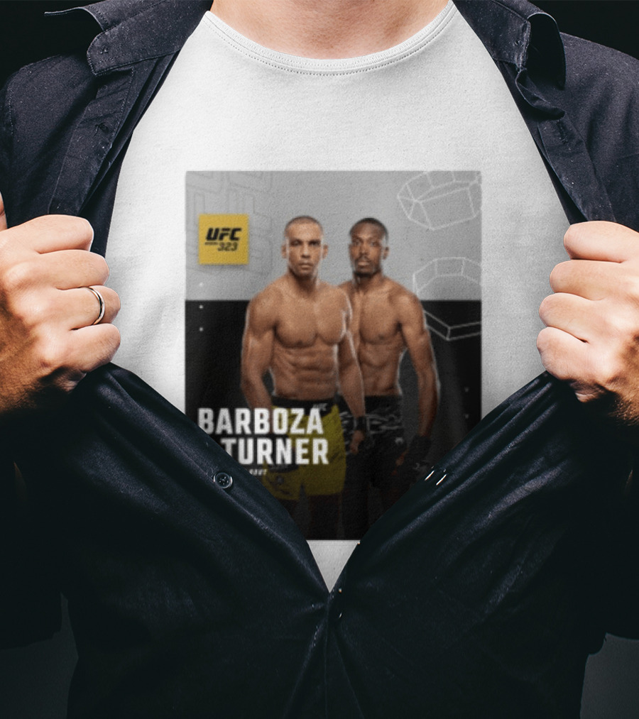 UFC 323 Barboza Vs Turner Lightweight Bout December 6 Sat 2025 Mobile Arena T-Shirt