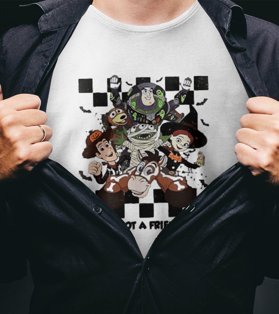 Toy Story Halloween Mashup You've Got A Friend In Me Buzz Woody Jessie Slinky Bullseye T-Shirt