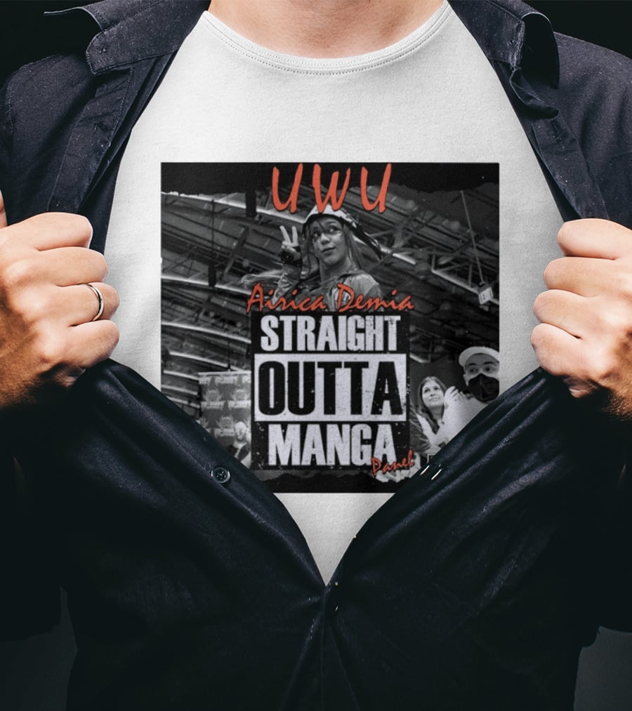 UWU Airica Demia Straight Outta Manga Panel Parental Explicit Fan Service T-Shirt