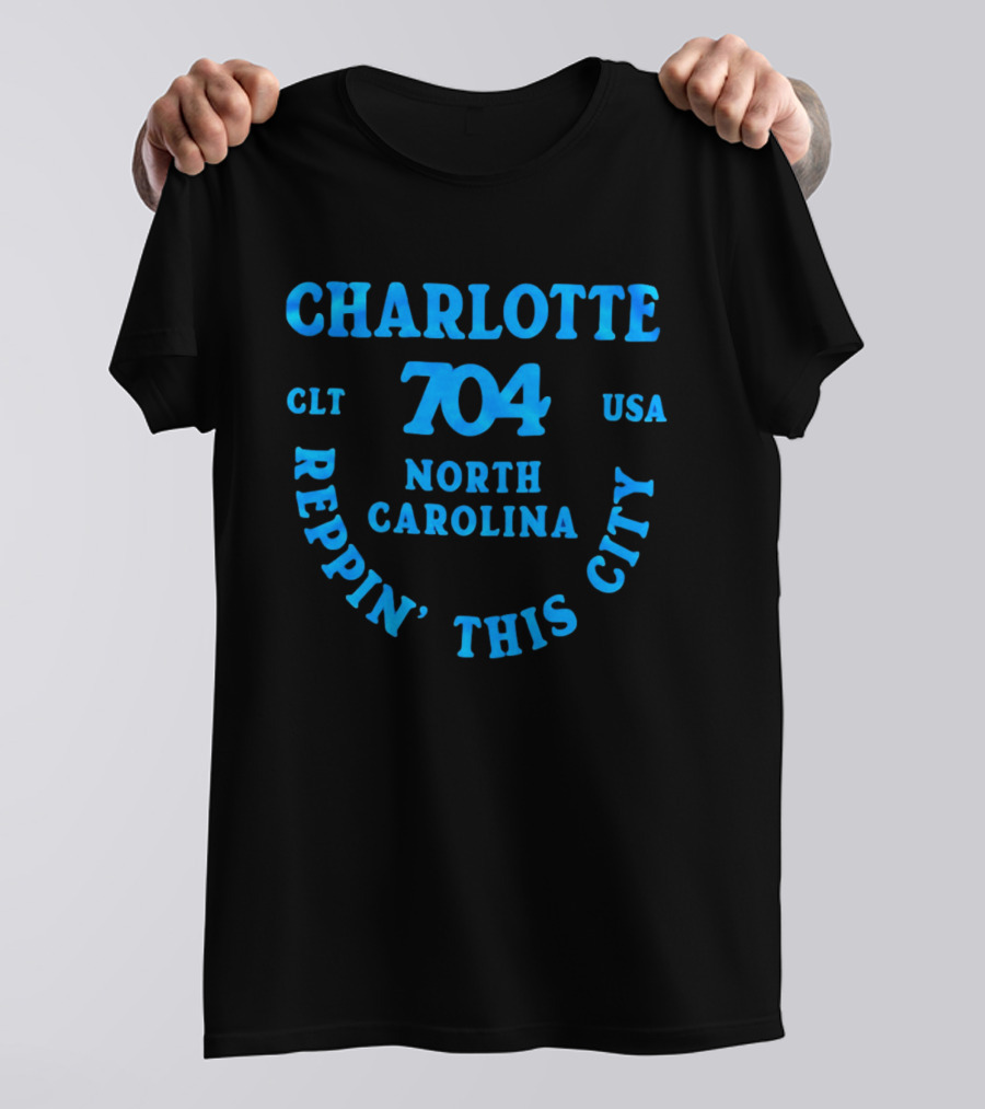 Charlotte 704 Clt Usa North Carolina Reppin' This City T-Shirt