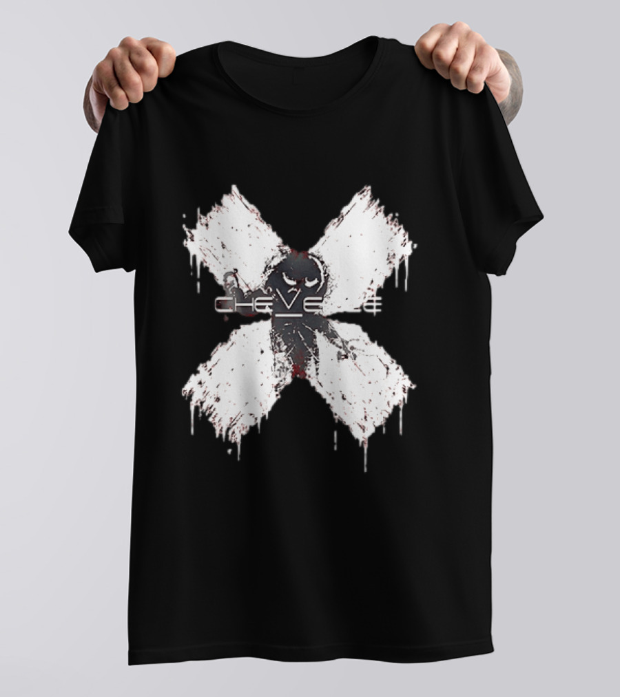 Chevelle Band Alternative Metal Hard Rock Distressed X T-Shirt