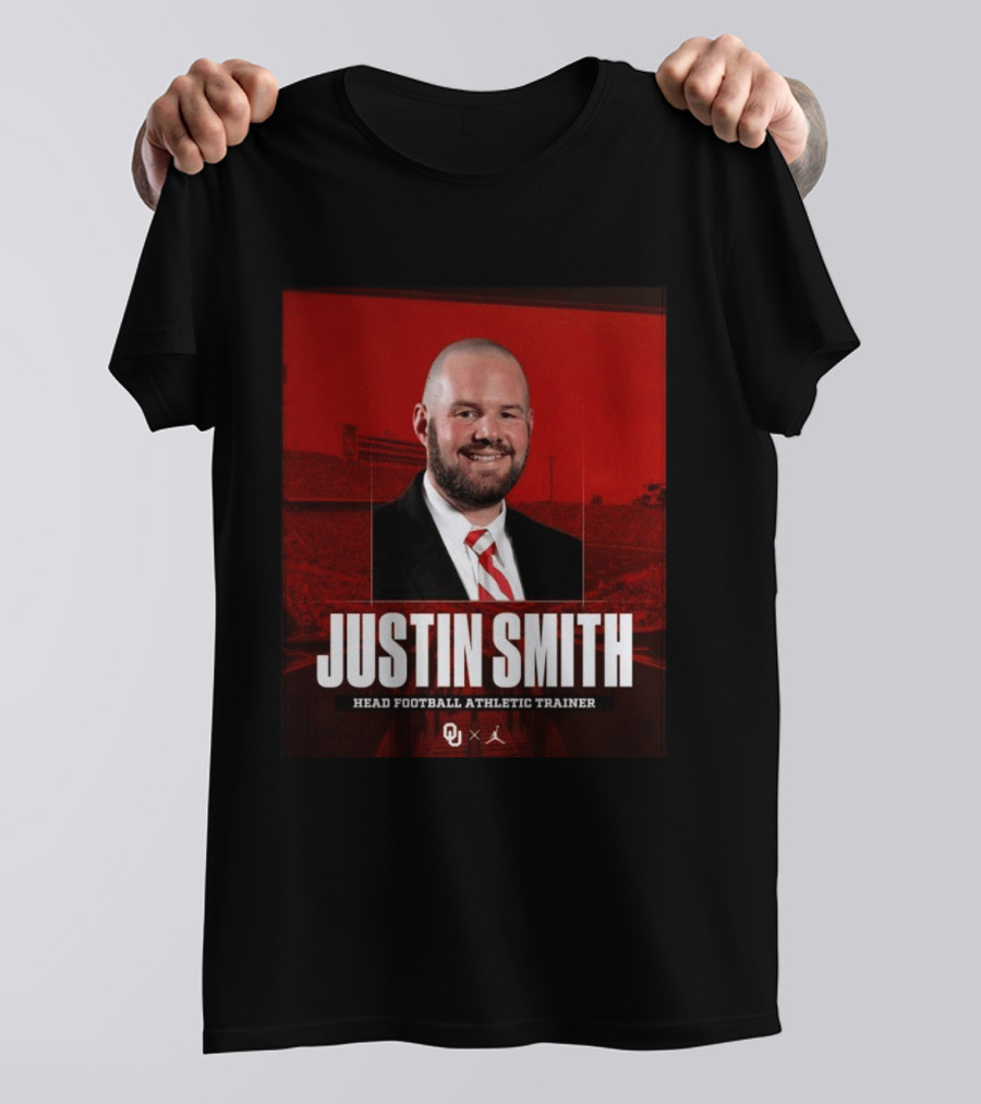 Justin Smith Oklahoma Head Football Athletic Trainer OU T-Shirt