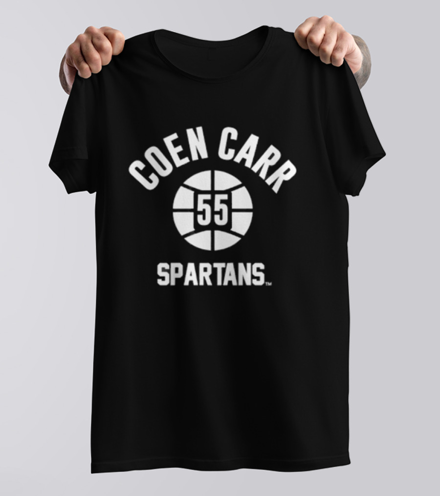 Coen Carr 55 Spartans Basketball Michigan State T-Shirt