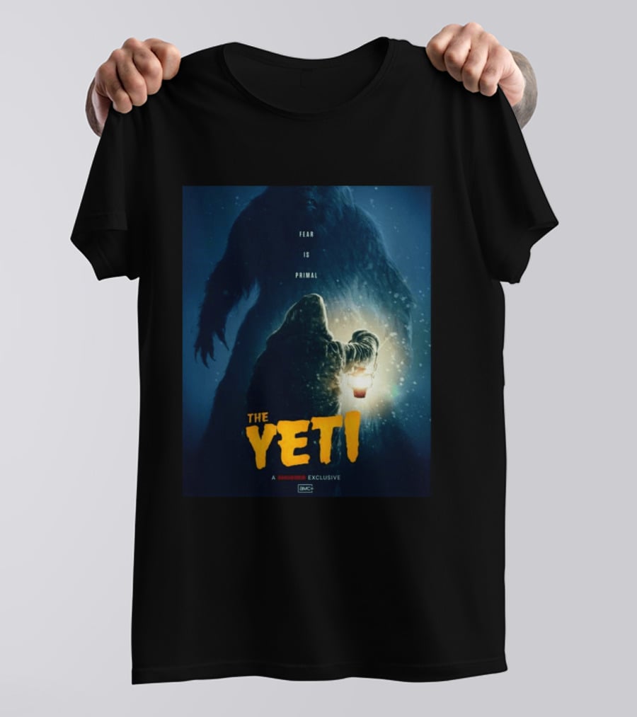 Fear Is Primal The Yeti A Shudder Exclusive AMC Lantern Shadowy Figure T-Shirt
