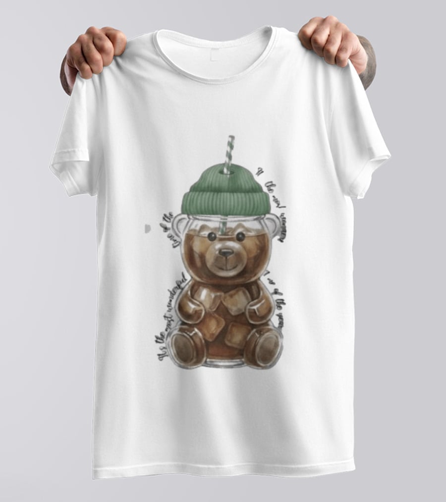Starbucks Bear Cold Coffee Christmas 2023 Edition T-Shirt