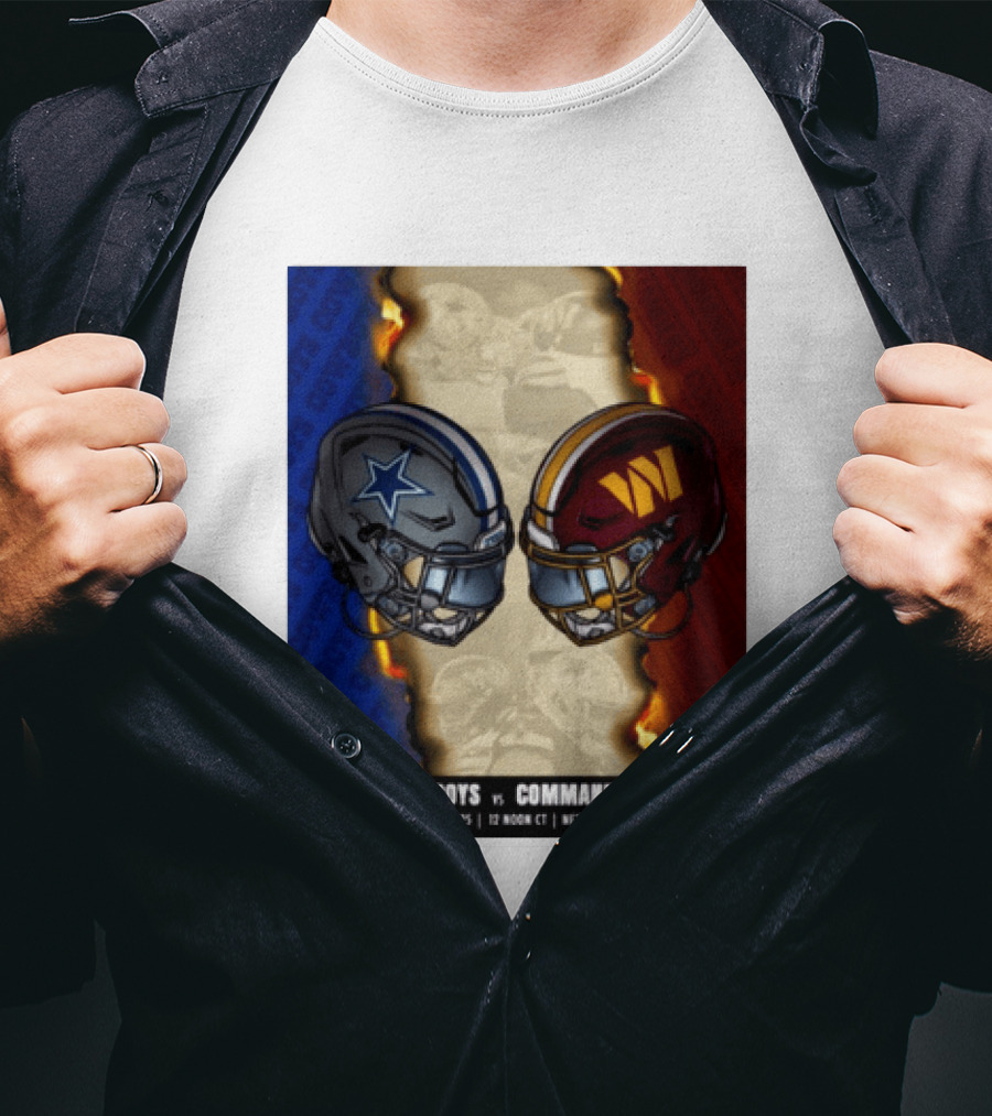 Cowboys Vs Commanders December 25 Noon CT Netflix T-Shirt
