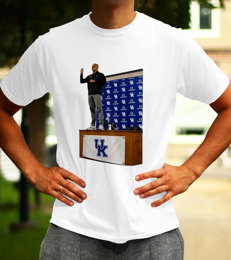 Mark Pope UK Wildcats Kentucky Basketball Coach Press Conference T-Shirt