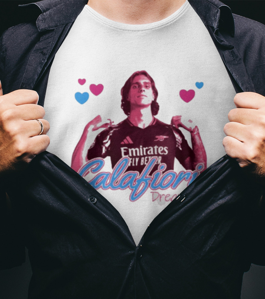 Calafiori Dreaming Emirates Fly Better Arsenal FC T-Shirt
