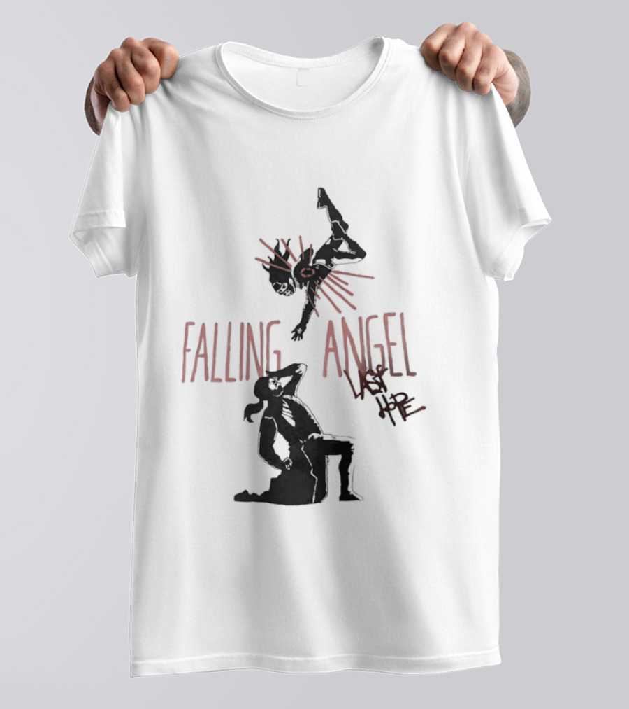 Falling Angel Last Hope Dark Fantasy Gothic T-Shirt