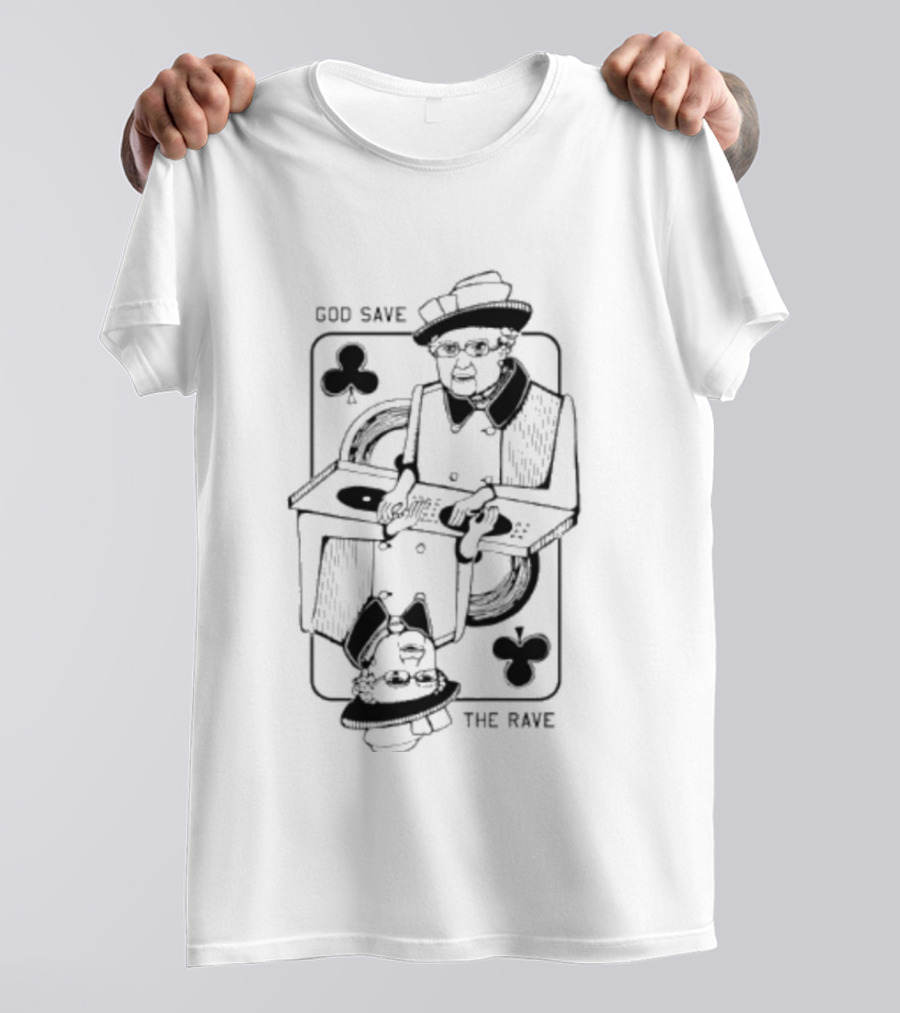 God Save The Rave Queen Of Clubs T-Shirt