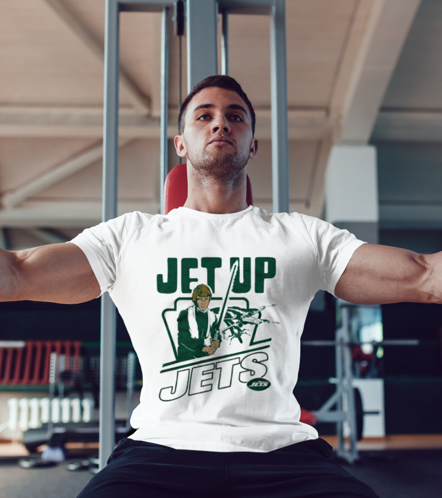 Jet Up Star Wars Luke New York Jets Collaboration T-Shirt